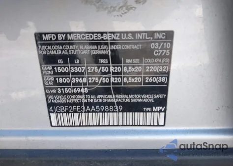 2010 Mercedes-Benz Gl-Class Gl 350 Bluetec from USA, damaged, VIN 4JGBF2FE3AA598839
